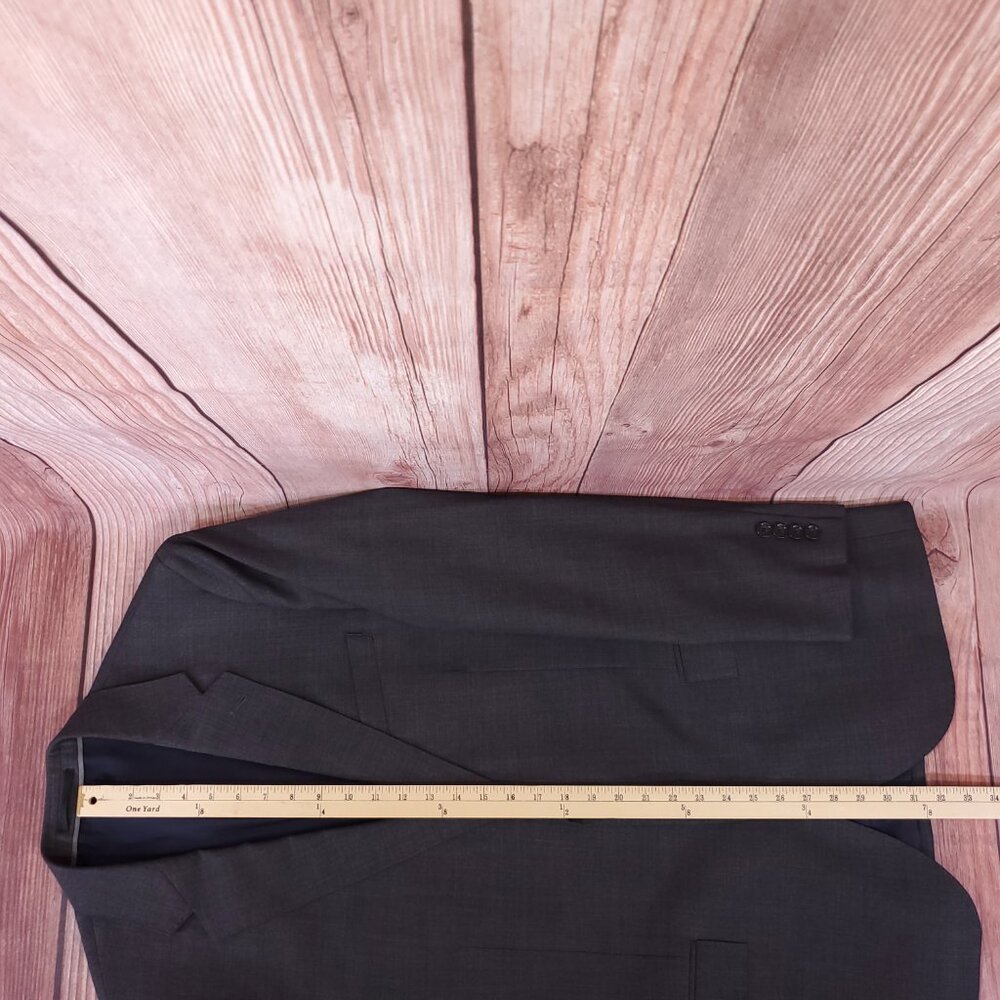 J Crew Ludlow Slim fit Suit Jacket 42L Tollegno 1900 Italian 3D Wool Charcoal - Picture 15 of 16